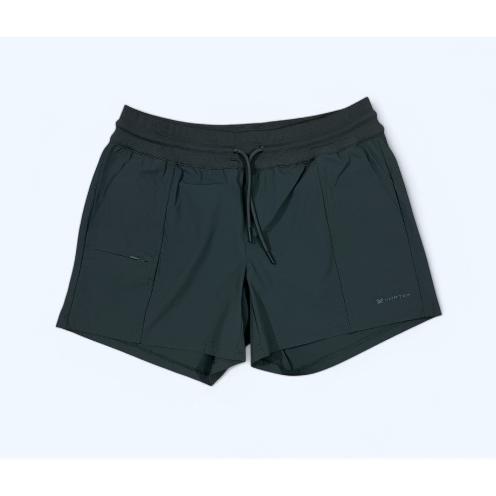 VORTEX SHORTS WOMENS LARGE GRAY WITH POCKETS & ZIP POCKETS